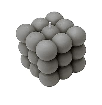 Yellow Petal Paraffin Wax, Soy Wax Cloud Bubble , Vanilla Scented Candle (Gray, 230gm )