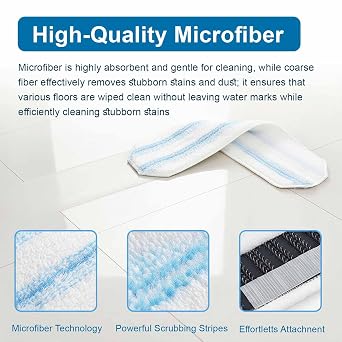 Microfiber Mop Pads, Microfibre power, 5 Pack