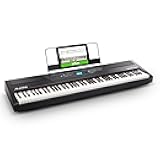 Recital Pro - 88 Key Digital Piano Keyboard with Hammer Action Weighted Keys, 2x20W Speakers, 12 Voices, Record and Lesson Mode, FX and Display