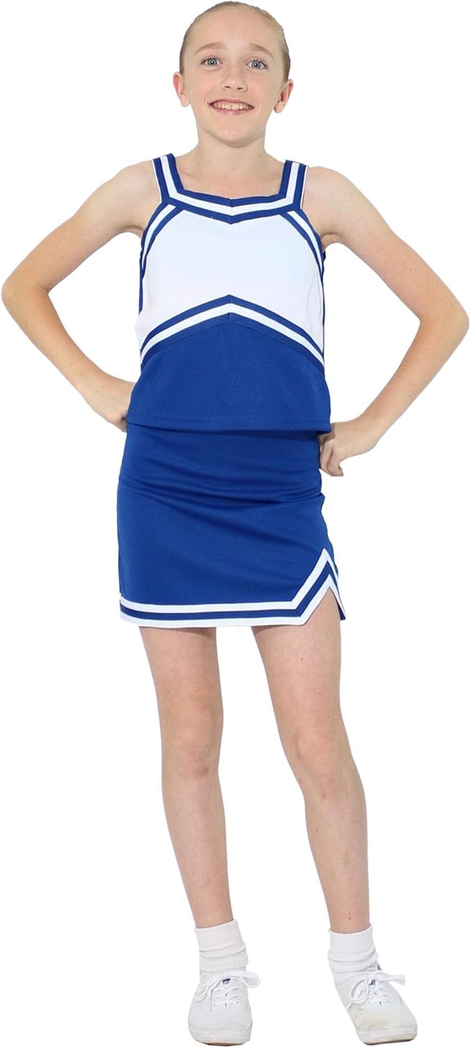 Danzcue Girls Sweetheart Cheerleaders Uniform Shell Top - Image 3