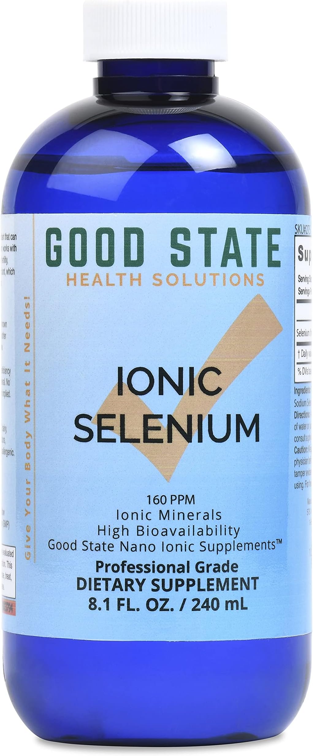 Good State | Liquid Ionic Selenium | Superior Cellular Absorption | Boosts Immune System | Helps Break Down and Reduce Toxic Metals | 96 Servings | 8 fl oz