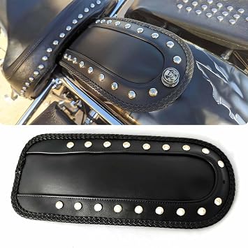 Motorcycle Vinyl Leather Rear Fender Bib for Softail FX/FRX 1984-2006 with Rivets