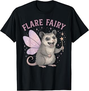 Fairy Possum Flare Day Chronic Illness Invisible Pain Humor T-Shirt