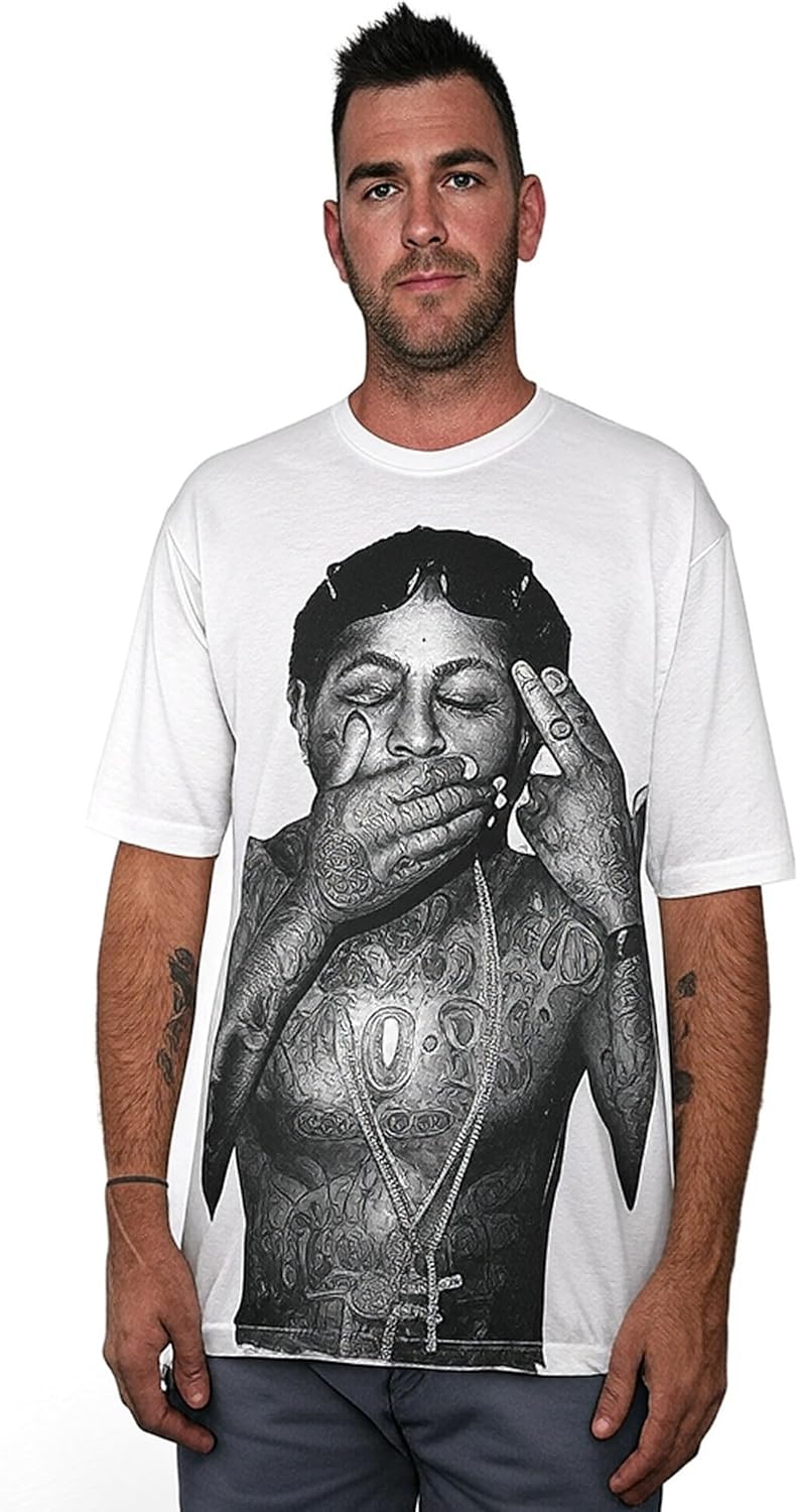 costumebase Lil Hip Hop Wayne Style Shirt Rebirth T-Shirt - Image 6