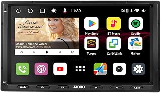 ATOTO S8 MS 7”Double Din Android Car Stereo, Wireless Android Auto & Wireless CarPlay, GPS Tracking, Built-in 4G LTE, Dual Bluetooth, LRV，SCVC,4G+32G, Split-Screen, S8G2A74MS
