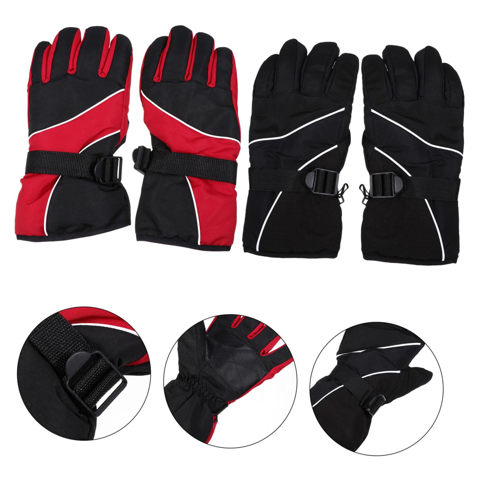 4paare Winterhandschuhe Für Und wasserdichte Winddichte Und rutschfeste Skihandschuhe Für Outdoor-aktivitäten Wie Radfahren Laufen Und Angeln