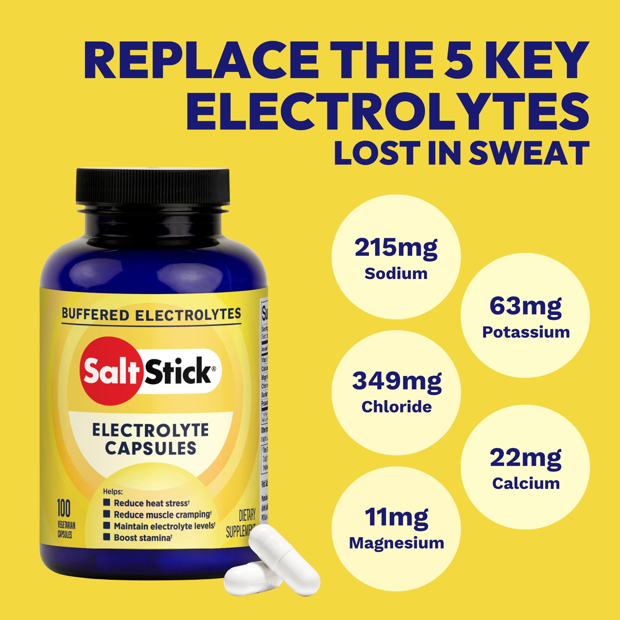 SaltStick Sugar Free Electrolytes Salt Pills 0 Calories 0 Sugar 100 Count — Amazon image 2