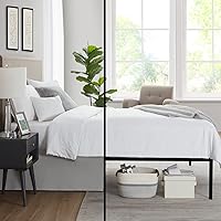 Vista 86 de Nestl - Falda plisada de cama de fácil ajuste, con caída a medida de 14 pulgadas, microfibra suave de doble cepillado, con calidad de hotel