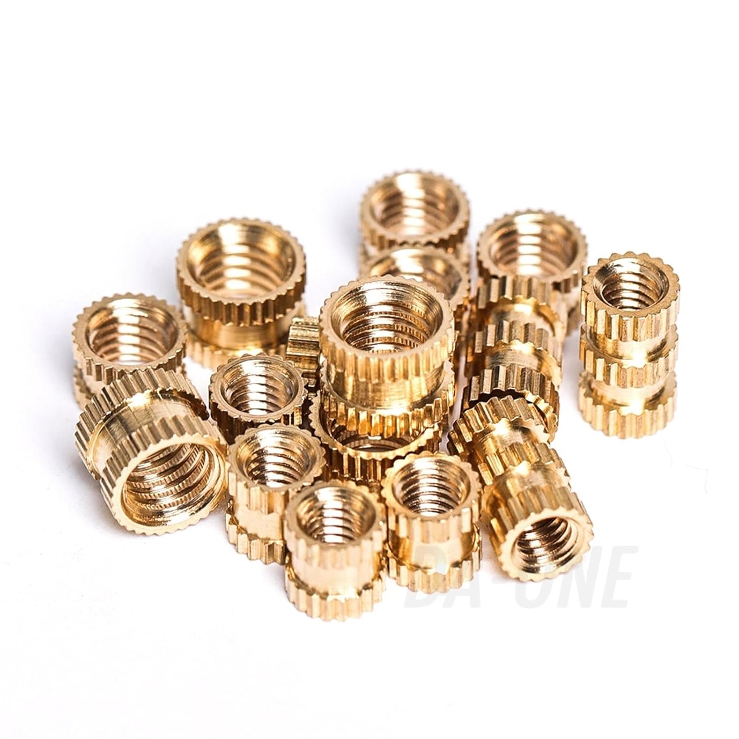 Brass Heat Set Insert Nut Hot Melt Nuts Insert Thread Knurled Embedment Copper Nut Assortment Kit for Attach 3D Prints M2-M6(M2M2.5M3M4(1150pcs))