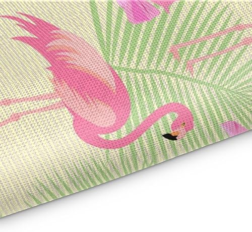 Miniatura 3 de Flamingos Theme Decor Placemats Set of 4 Table Mats Washable Placemat Waterproof Place Mats for Party Home Dining Table Decor 18x12 in