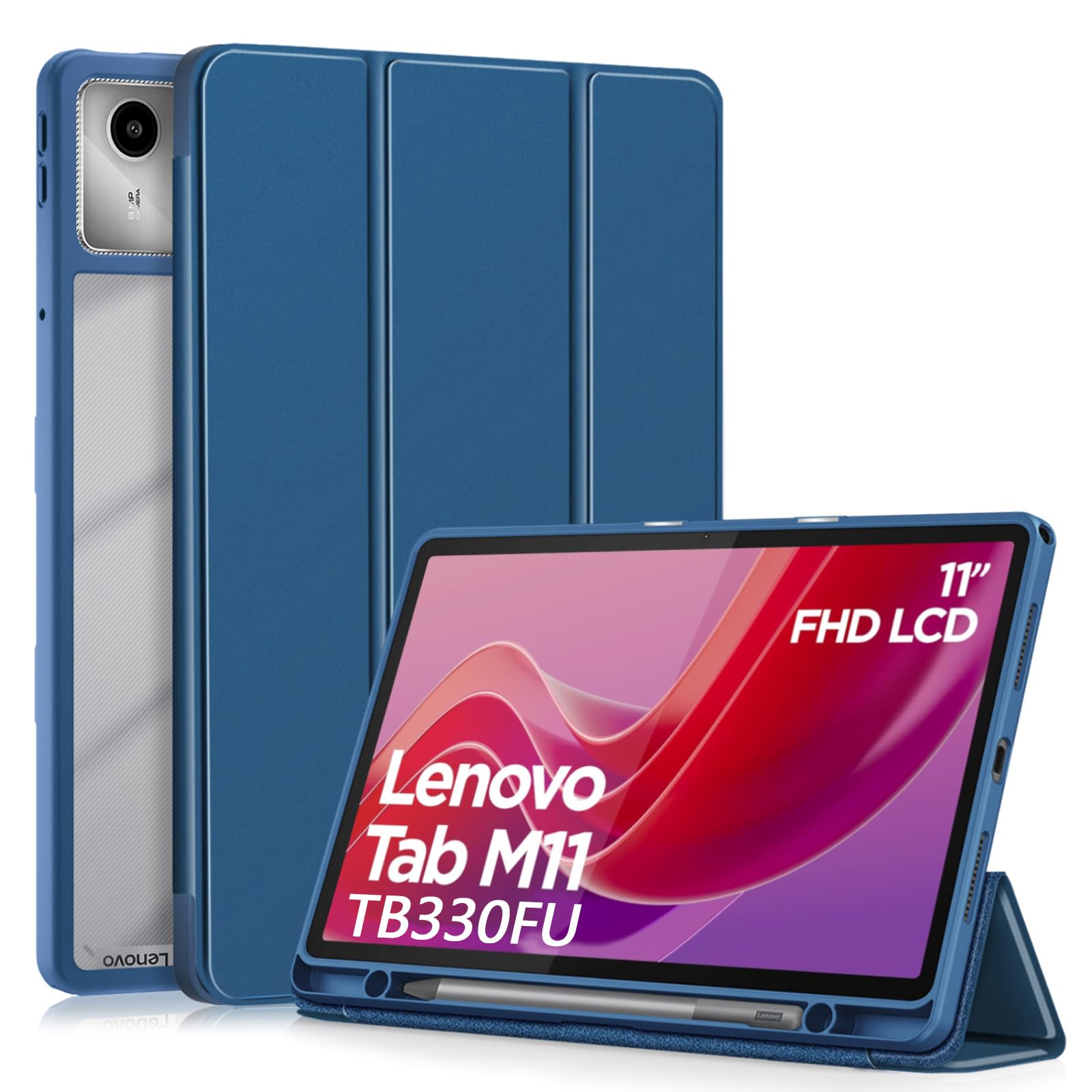 Acquista Custodia Con Tastiera Tablet Per Lenovo Tab M11 11 Pollici 2024 TB330FU TB331FC Per Xiaoxin Pad 11 Pollici 2024 Custodia In Pelle Con Tastiera Magnetica Wireless In Italia A Partire Da 14 - Foto 10