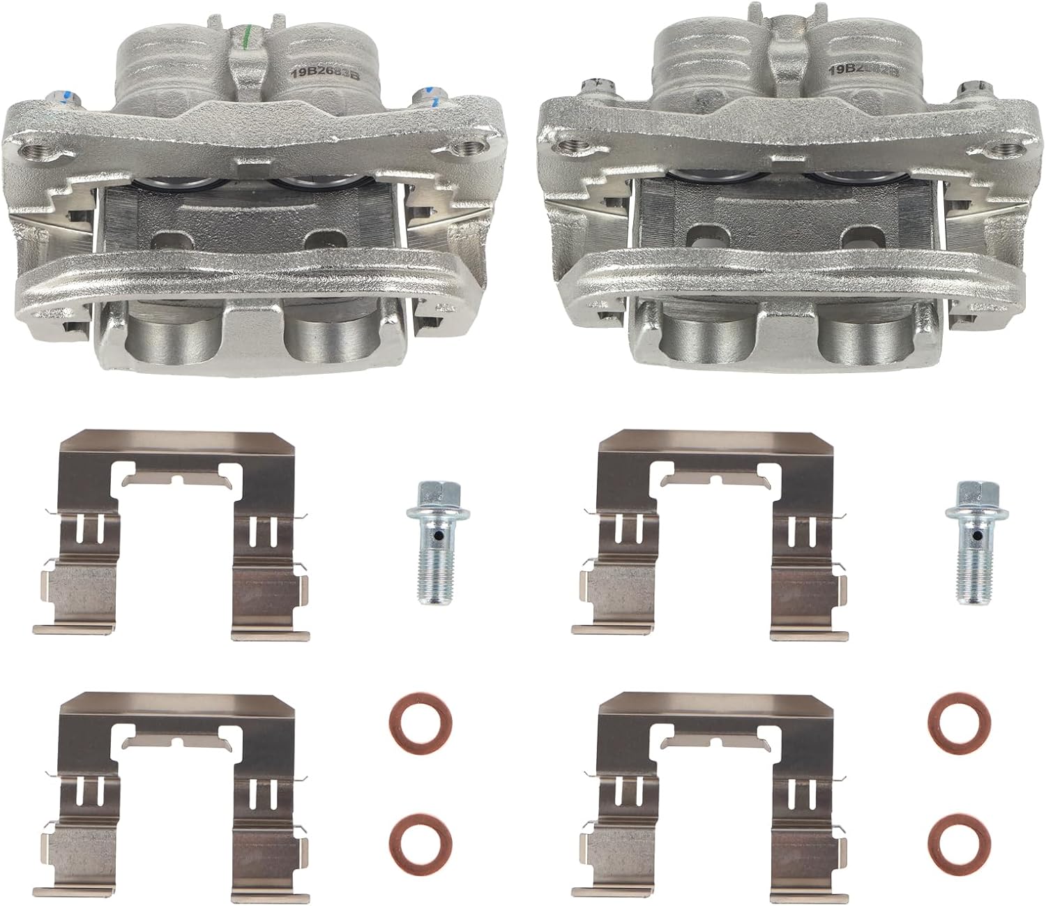 19B2683B 19B2682B Front Brake Caliper Fit for 2005-2006 Saab 9-2X, 2003-2006 Subaru Baja, 2016-2017 Crosstrek, 2003-2018 Forester, 2003-2014 Impreza, 2002-2004 Legacy