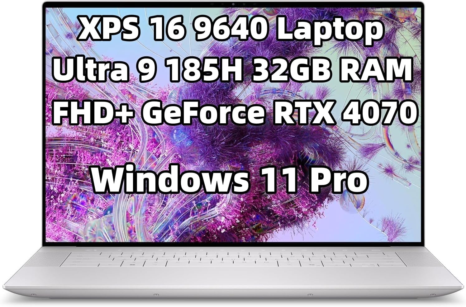 NewDell XPS 16 9640 Powerful AI Laptop 16.3 inch FHD+ Display Intel.Core Ultra 9 185H 32GB RAM 1TB SSD Geforce RTX 4070 8GB GDDR6 Graphics Copilot Webcam Backlit Fingerprint Thunderbolt 4 Win 11 Pro