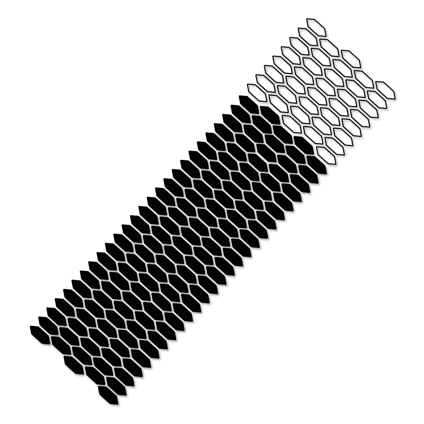 Finest Folia Set Di 2 Adesivi XXL Per Auto A Nido D'Ape – 200x60 Cm Ciascuno, Per Personalizzare Lato Guida E Passeggero, Per Auto, Moto, Furgoni