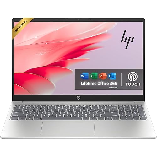 HP Pavilion Touchscreen Laptop with Lifetime Office 365 for The Web, Intel 6-Core (Beat i5-1155G7), 16GB RAM, 256GB SSD, Windows 11 w/o Mouse