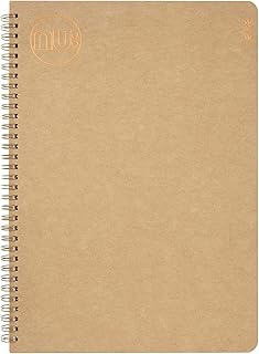 Nu Notebooks - Kraft Range - Manilla Wire Bound A5 Notebook - Stationery Notebooks - Professional Notepad - 160 Pages
