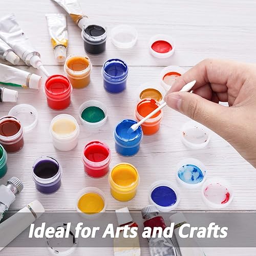 Miniatura 4 de Hisopos de algodón de punta de precisión para maquillaje, 800 hisopos de algodón de doble punta con barra de papel, 4 paquetes, 200 piezas, 1