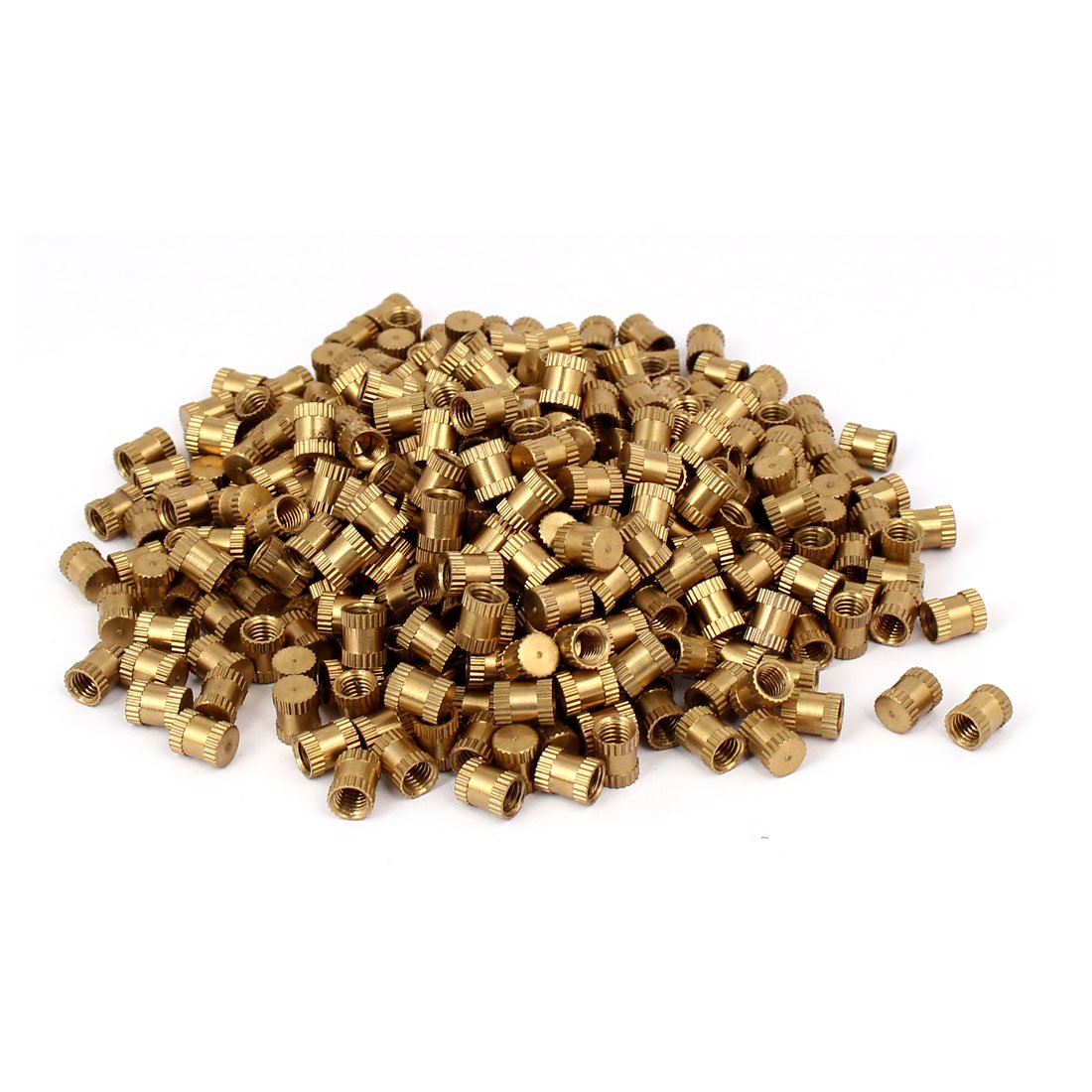 M5 x 8mm 6.5mm OD Brass Threaded Insert Embedded Knurled Thumb Nut 500PCS (266d3d9b2d00be514bcbfc9198d1a503)