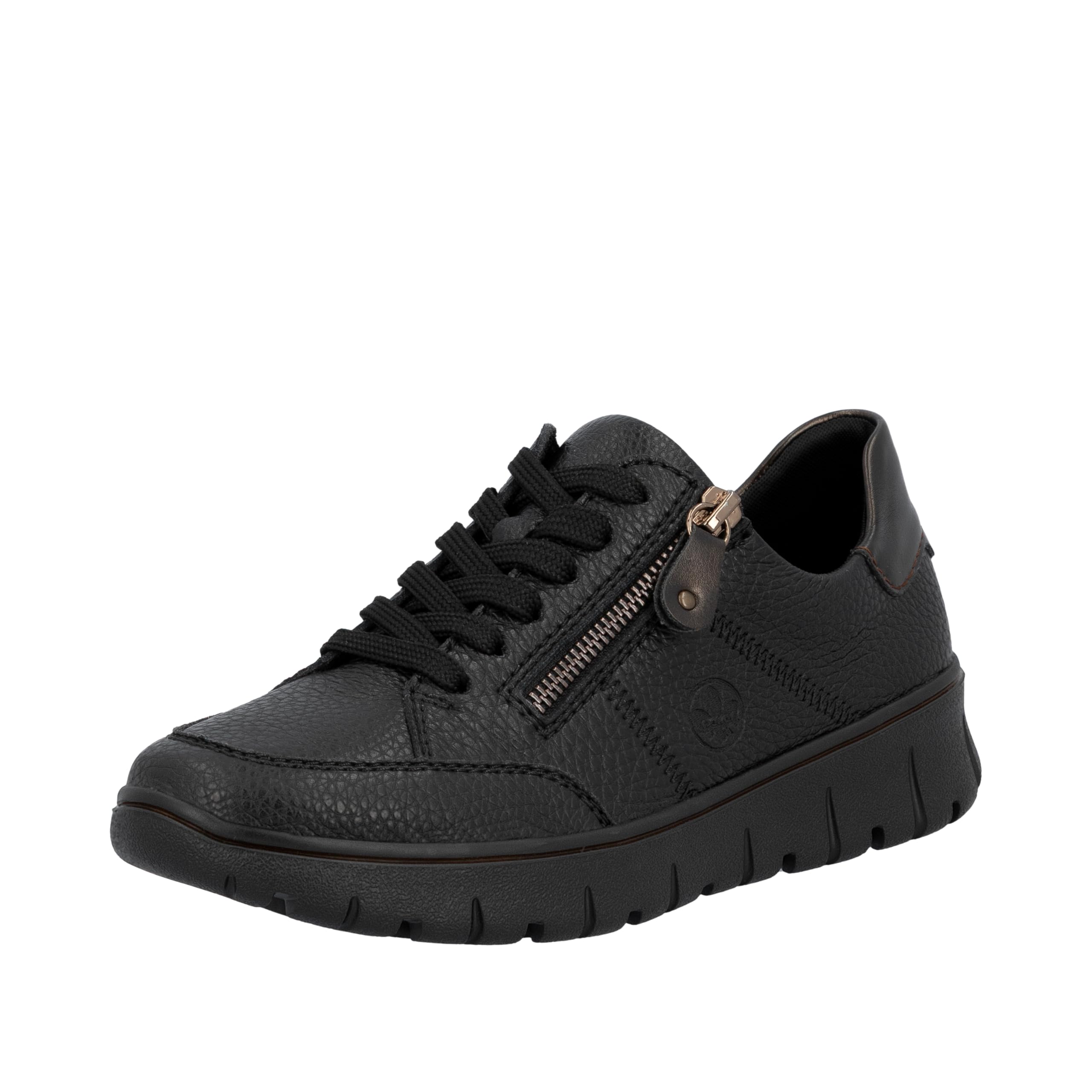 Rieker Women's N1301 Lace-Up Shoes, Black, 39 EU, Black, 6 UK