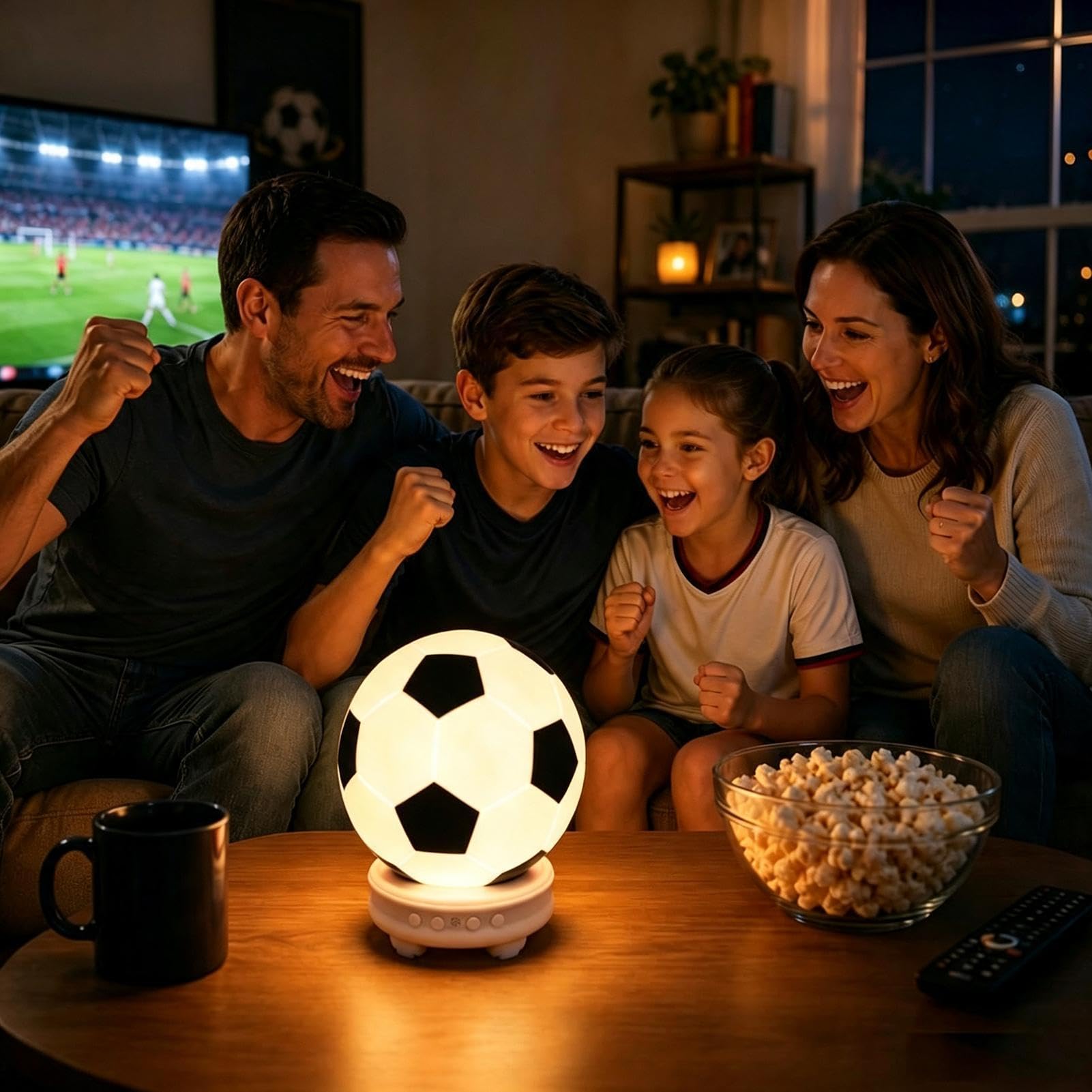 Diffusori Wireless Lampada Notturna a Forma di Pallone da Calcio per Feste | Diffusori Wireless Esterni per Casa Ufficio Bar del Pallone