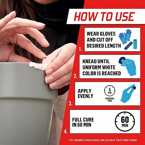 Miniatura 3 de Loctite Reparación multiusos de masilla epoxi 2 onzas 6 palo