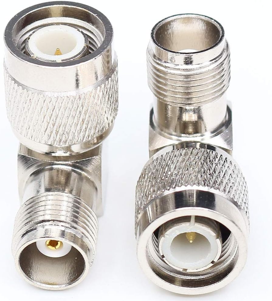 Right Angle TNC Male to Female Adapter RF 90 Degree Coax Connector L Type TNC Connectors (2Packs)