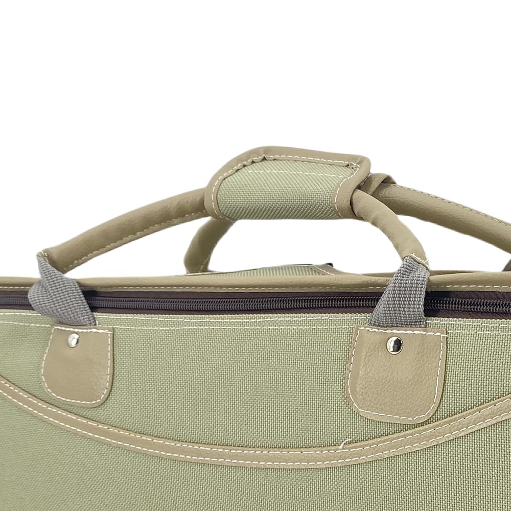 Custodia per violino 4/4 Full Size Nylon Oxford Scatola leggera Spallacci regolabili Violino borsa da viaggio (verde pisello)