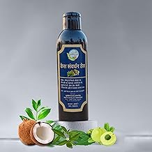 Hair Oil Enriched With Amla Ras, Neem Leaf Ras, Bhringraj, Wild Bel Ras, Hibiscus Leaves Oil for All Hair Types (200 Ml)