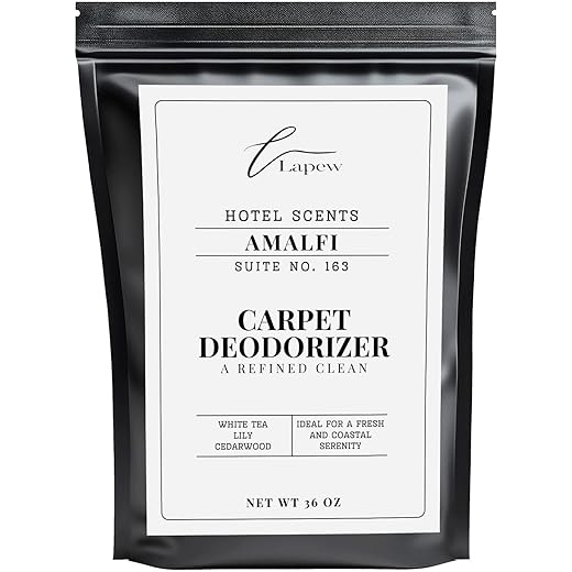 Lapew Hotel Scents Luxury Carpet Deodorizer Powder | Amalfi Suite 363 | Inspired by Marriott Hotels | Hotel Scented Carpet Freshener | 36oz