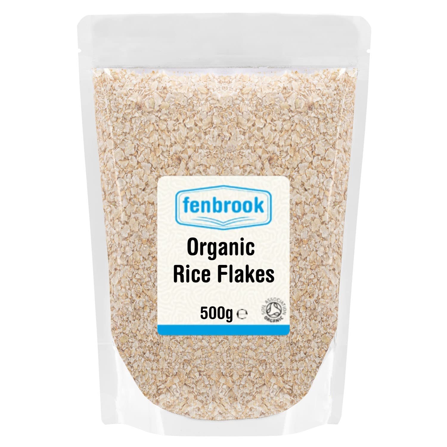 Organic Brown Rice Flakes 500g | Certified Organic by Fenbrook Organic