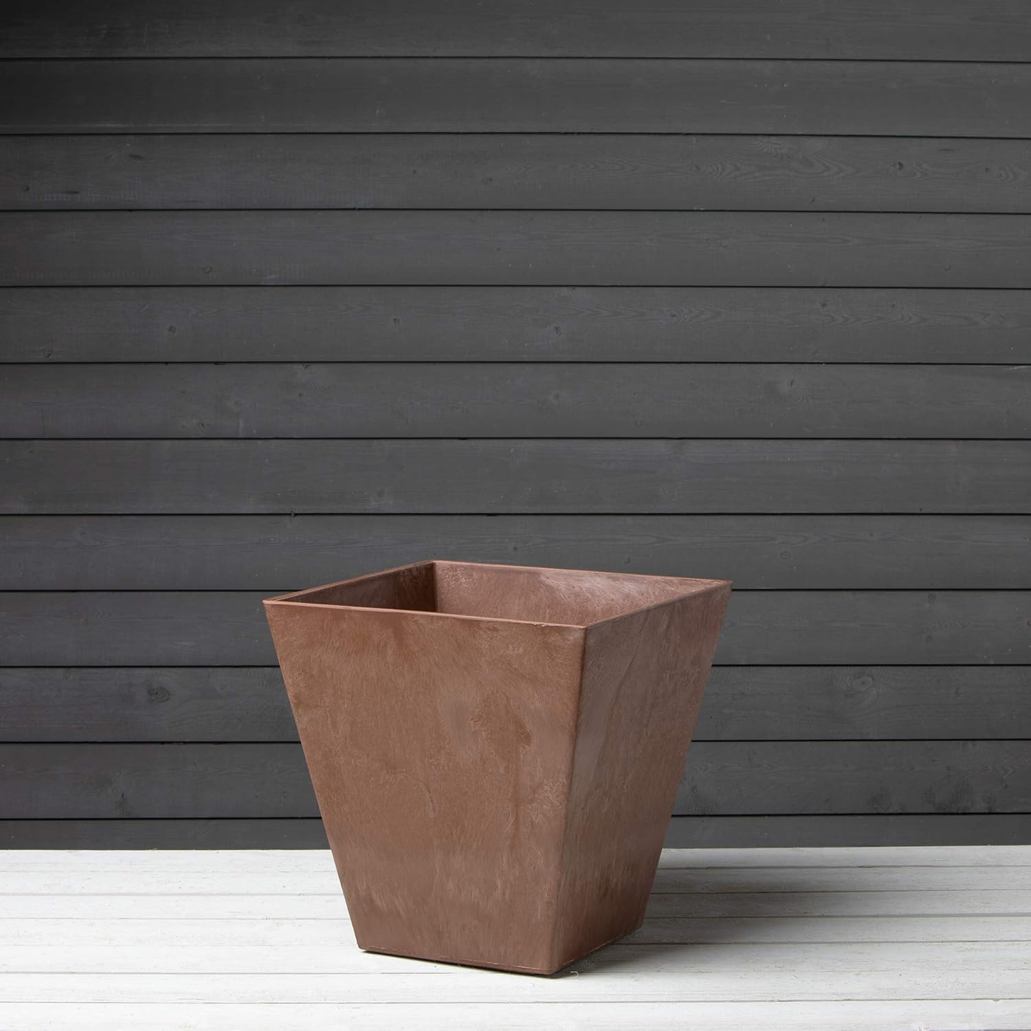 Novelty Artstone 35169 Ella Square Planter, Rust