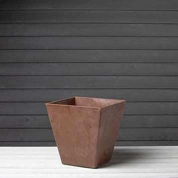 Novelty Artstone 35169 Ella Square Planter, Rust