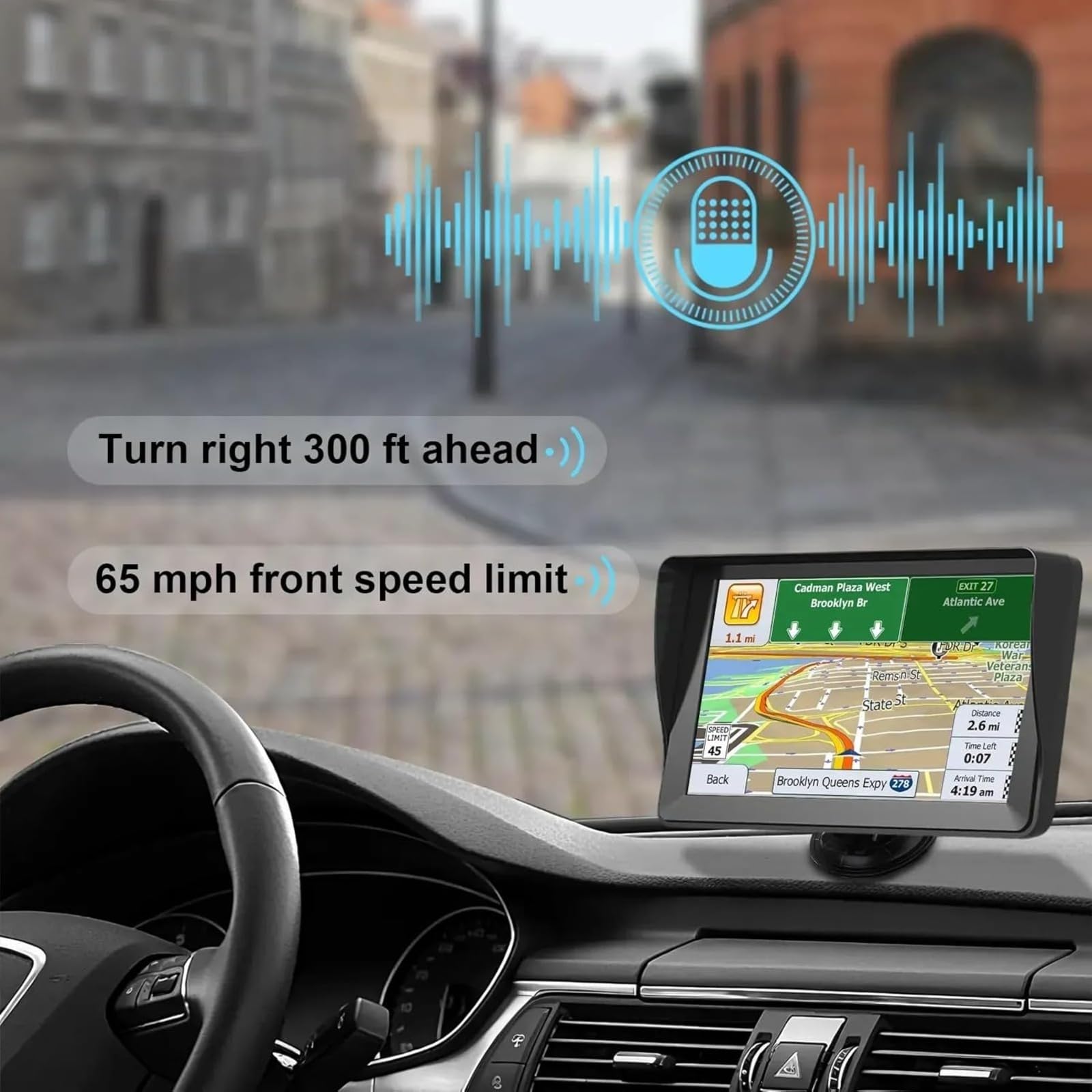 Fracix Sat Nav, Hgv Sat Nav with Voice Guidance, 7 Inch and 9 Inch GPS Navigator Device for Cars, Trucks and Buses with Touch Screen (7 Inch) — view 6
