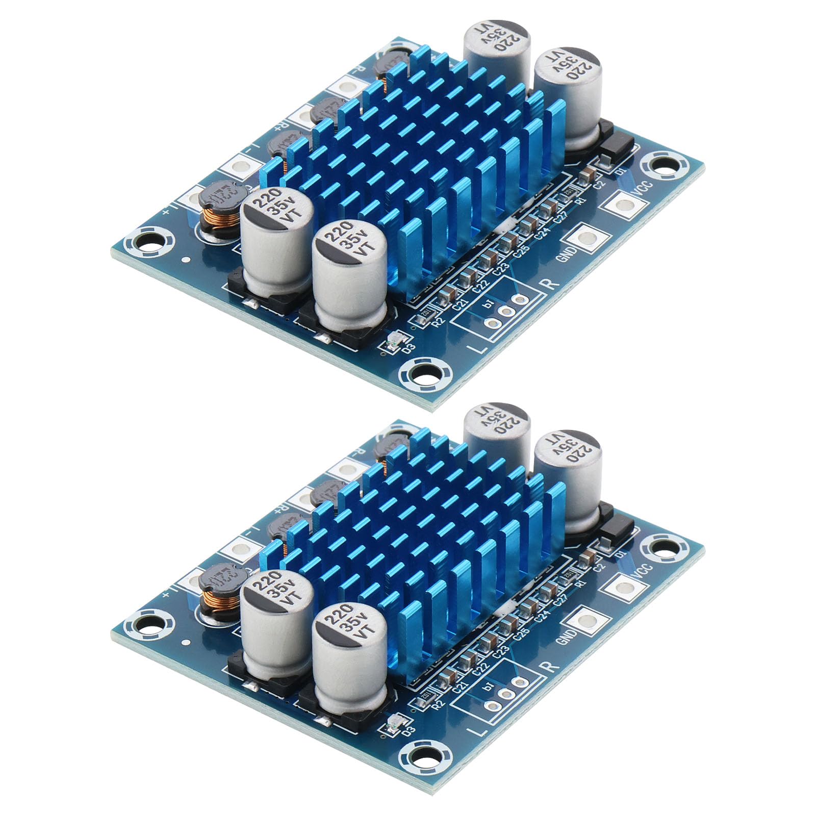 SING F LTD 2PCS Audio Amplifier Board Digital Power Amplifier Board Digital Audio Stereo Amplifier Module Board TPA3110 XH-A232 for Speakers Amplifiers Radios