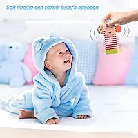 Vista 2 de Sonajeros de calcetines para bebés de 0 a 24 meses de animales para bebés de 0 a 24 meses