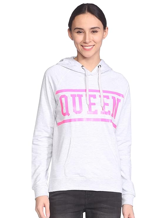 Women's Cotton Hooded Neck Sweatshirt