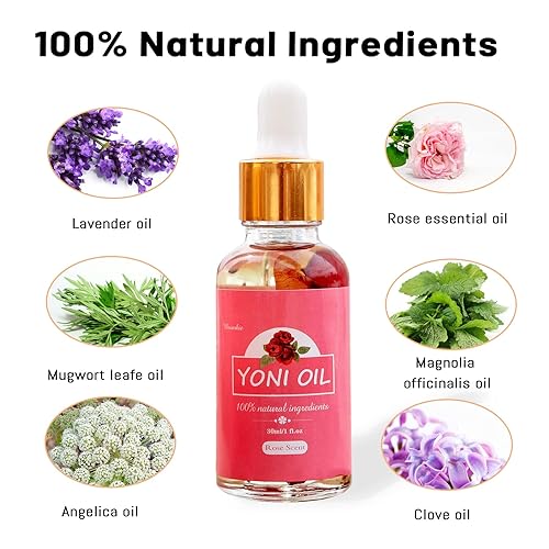 Miniatura 5 de 2 paquetes de aceite Yoni para mujeres, aceite íntimo desodorante femenino totalmente natural para mujeres, pH equilibrado y elimina el olor, suero
