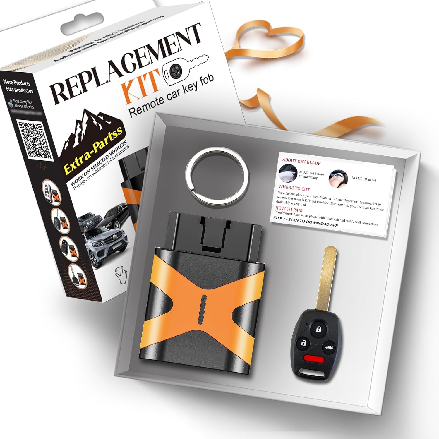 Simple Key Replacement Kit for Honda KR55WK49308 fits Accord 4 Doors Sedan 2008 2009 2010 2011 2012