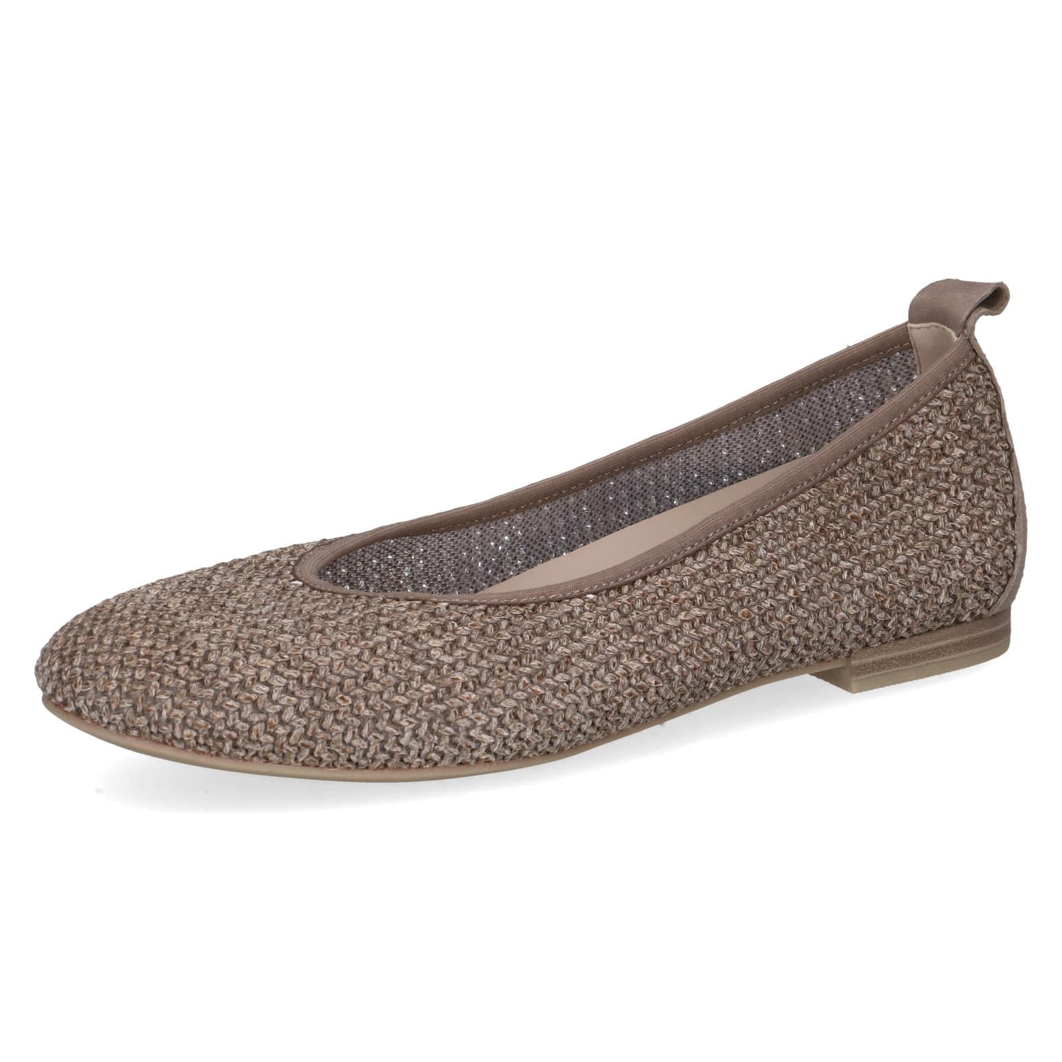 CAPRICE Women's ballerinas with heel, Brown (MUD COMB), 8 UK