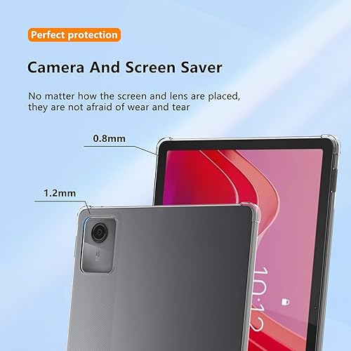 Miniatura 2 de Natbok Funda para Samsung Galaxy Tab S9 Ultra, protección avanzada contra caídas de airbag, TPU flexible de silicona a prueba de golpes,