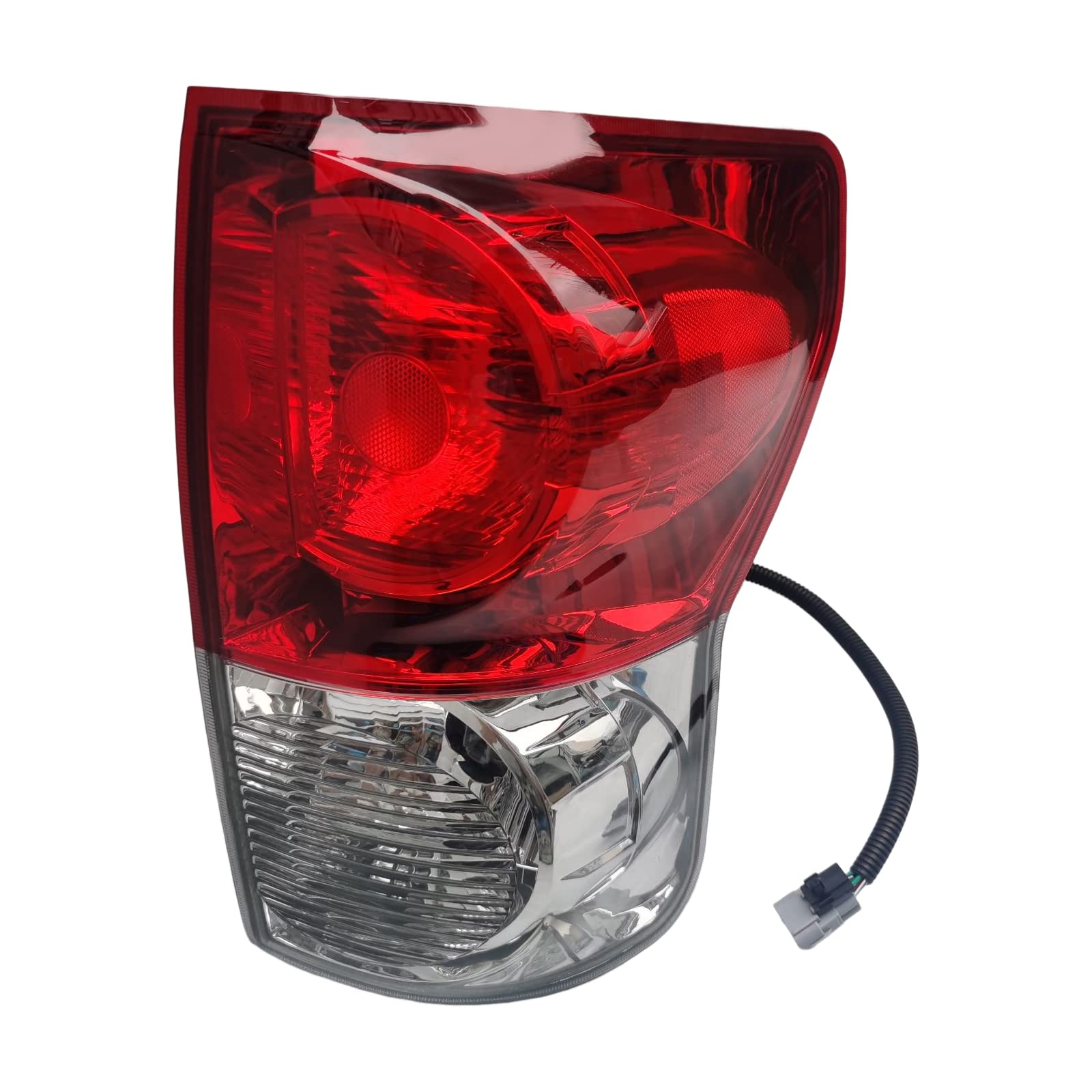 LOYALHEARTDY For 2007 2008 2009Toyota Tundra Rear Tail Lights Assembly Passenger Right Tail lamp Red+Clear Lens Taillight Outer Tail Light RH Brake Tail Light - Passenger Side Taillight Only