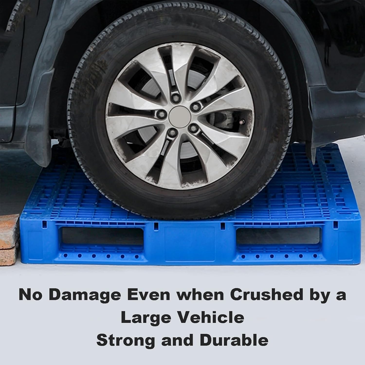 Plastic Pallets for Basement Storage, Outdoor Platform with Grid-Shaped, Industrial Plastic Pallet, Garages, Kitchen and Warehouse(100x80x15cm/39x31x6in)