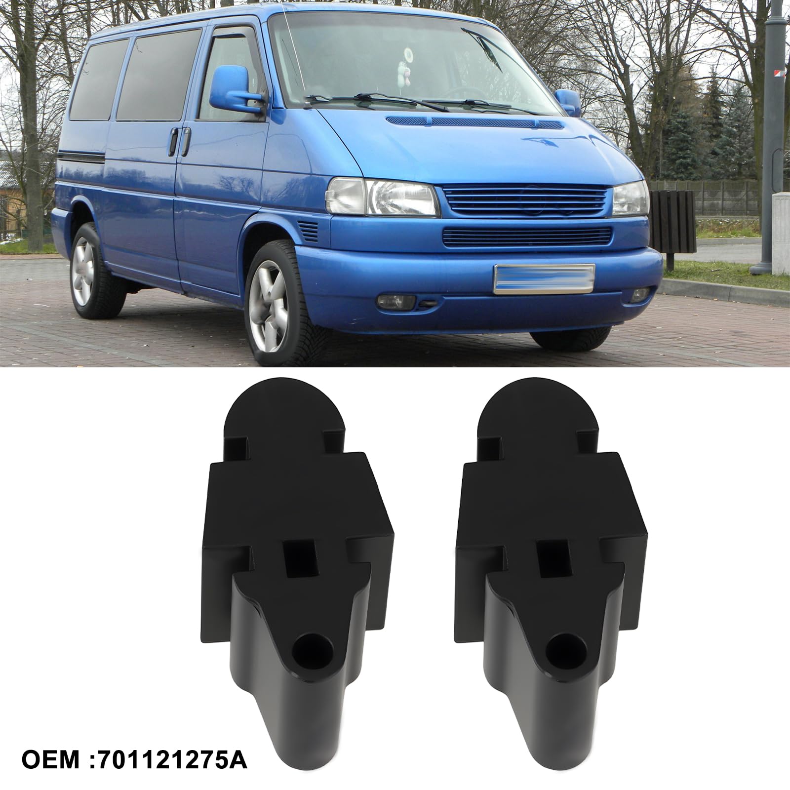 2 szt. gumowy wspornik chłodnicy samochodowej profil 701121275A kompatybilny z VW T4