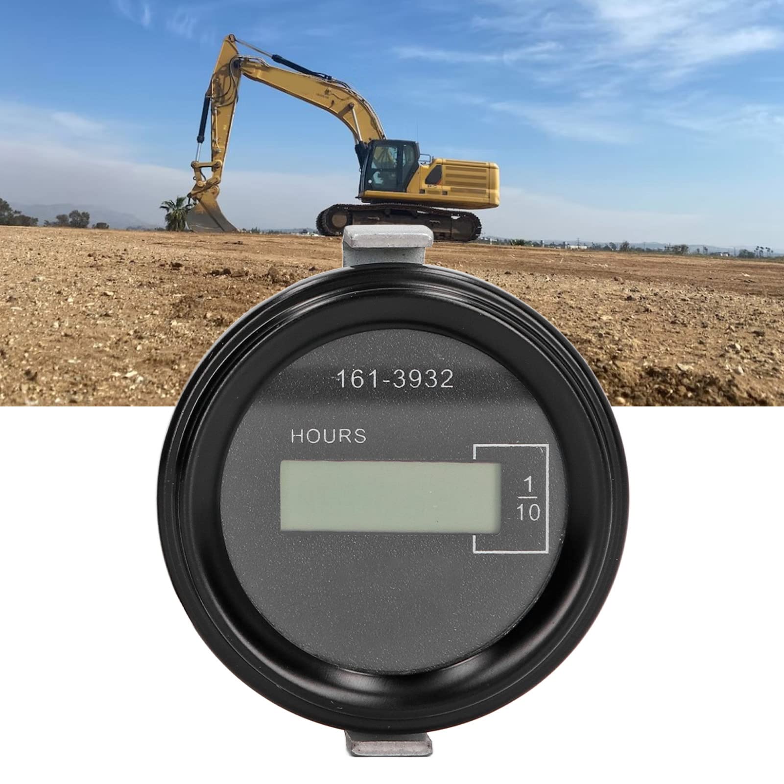 Contaore per Escavatore, Memorizzazione Automatica dei Dati Precisione 0,01H Timer Elettronico Remoto per Escavatore Temporizzazione Corrente 12V-36V con Chip Integrato per