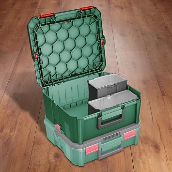 Bosch Home and Garden Küçük Boy Aksesuar Kutusu- Boyut M(1/6) | Bosch alet kutusu SystemBox için AC | Boyut M; aksesuar kutusu küçük (1/6); elektrikli aletlerin saklanması için