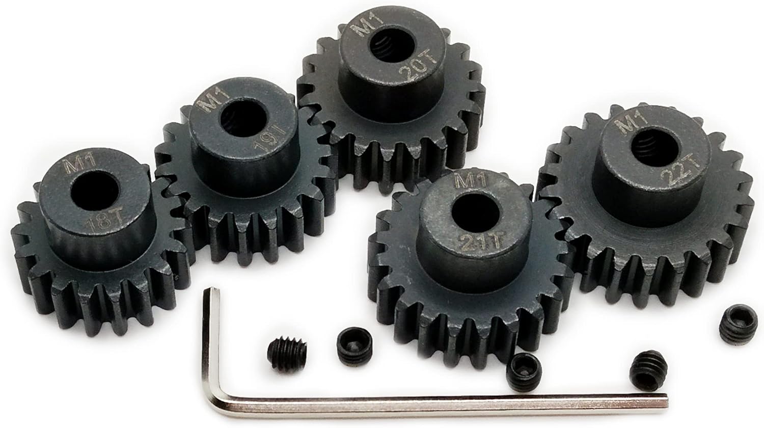 VICRAZZE Hardened Steel M1 Pinion Gear Sets 18T 19T 20T 21T