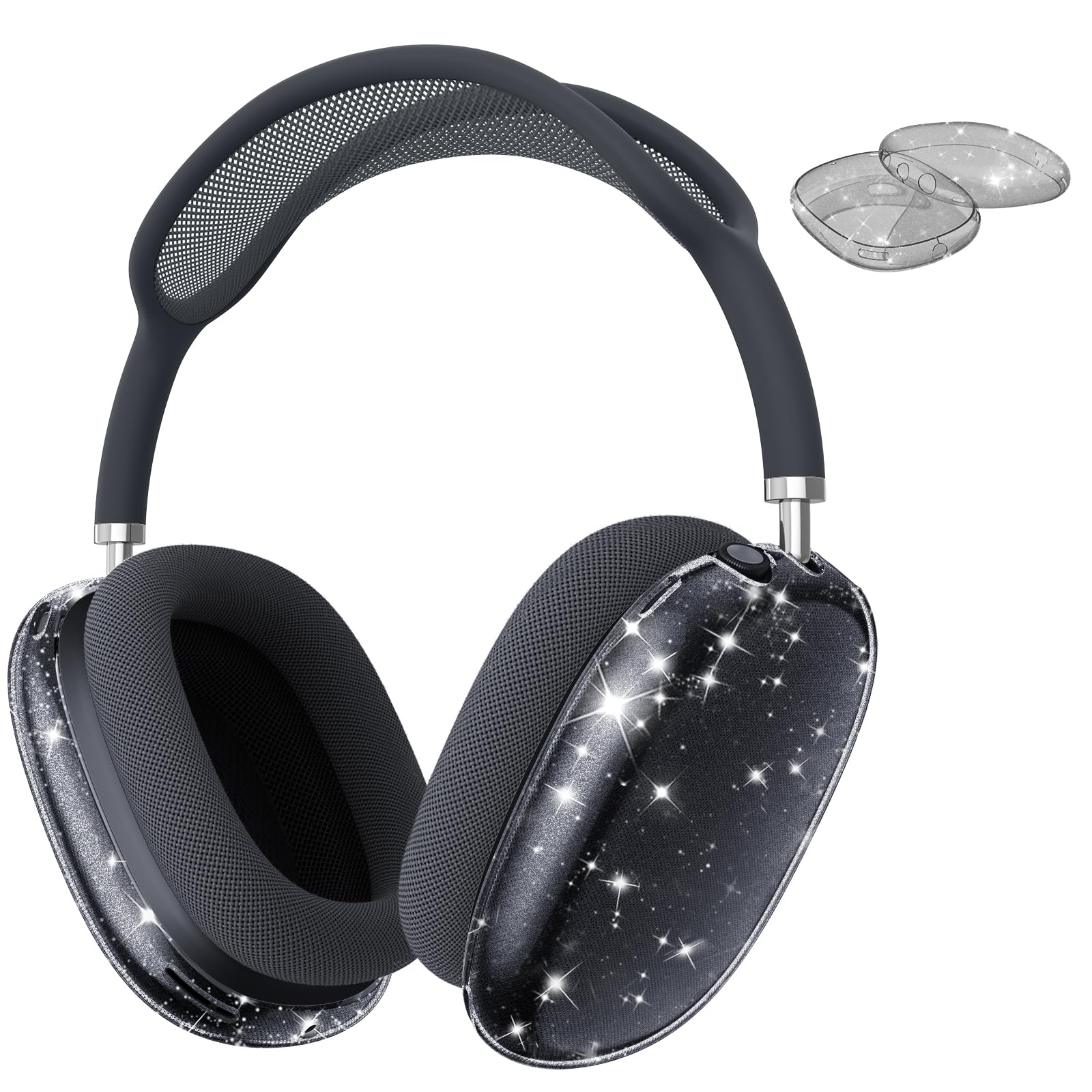 Fintie Case Cover for AirPods Max Headphone, Soft TPU Clear Anti-Scratch Protective Cover, Transparent Accessories Skin Protector for Airpods Max (