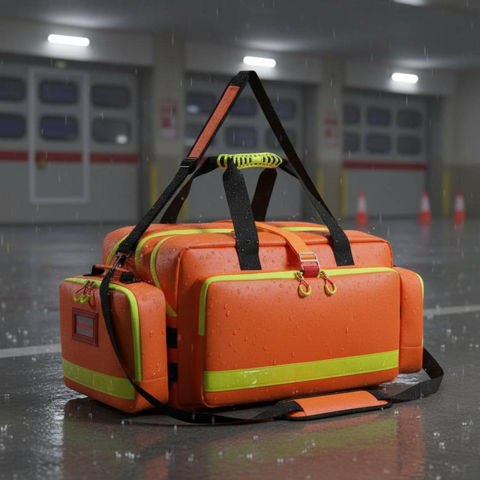 Borsa Medica Impermeabile Zaino Kit Primo Soccorso Valigetta Emergenza Borsa Paramédico in TPU E Oxford 1200D con Accesso Rapido E Organizzazione, Array, Blu