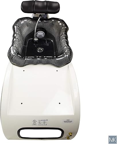 Miniatura 7 de Perla 18 LX Shiatsulogic - Silla de pedicura de níquel negro con bomba de descarga, elegante bañera de pedicura con chorro magnético sin tubería,