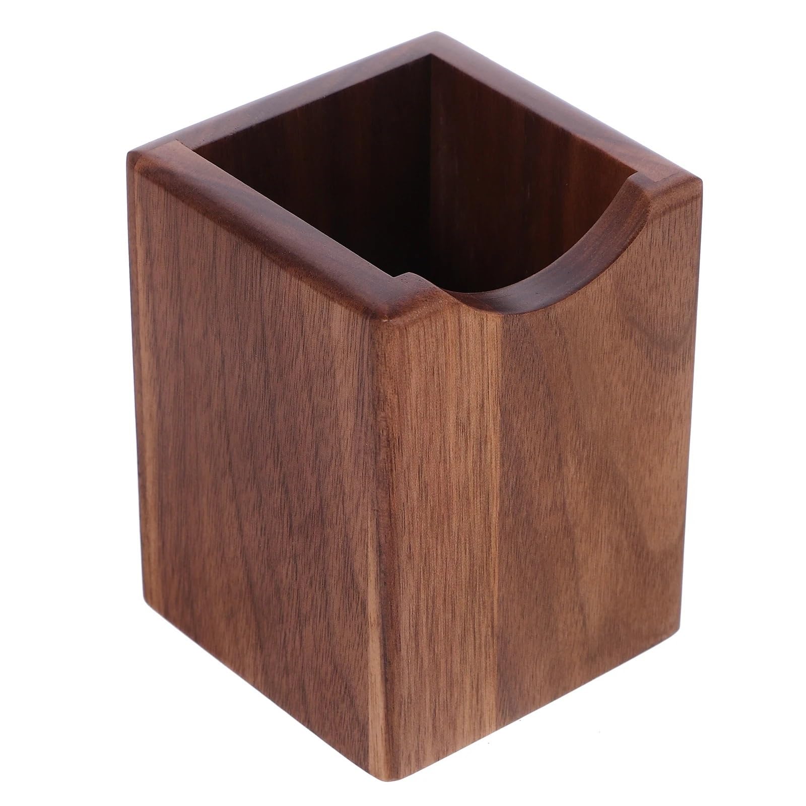 Stifthalter für den Schreibtisch, Stifthalter aus Holz, Schreibtisch-Organizer, dunkelbraun, 10 x 7,6, cm